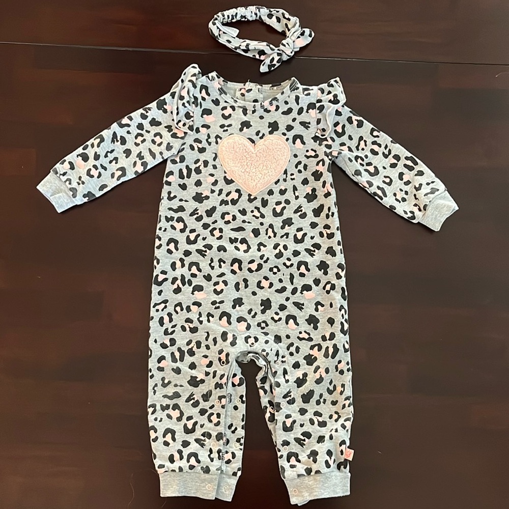 Mini Heroes Onesie with Headband 18M